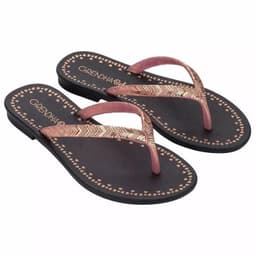 Tamanco Grendha Bela Ideal - 19484 - Preto/Rosa Iriodin