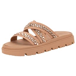 Tamanco Moleca - 5504108 - Nude/Peach Claro/Ouro Rosado
