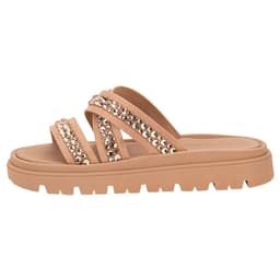 Tamanco Moleca - 5504108 - Nude/Peach Claro/Ouro Rosado