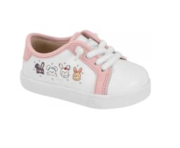 Tenis Molekinha Infantil - 2118598 - Branco/Rosa