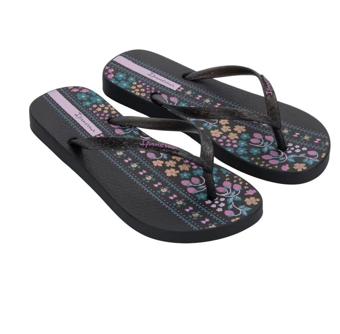 Preto/Glitter Rosa